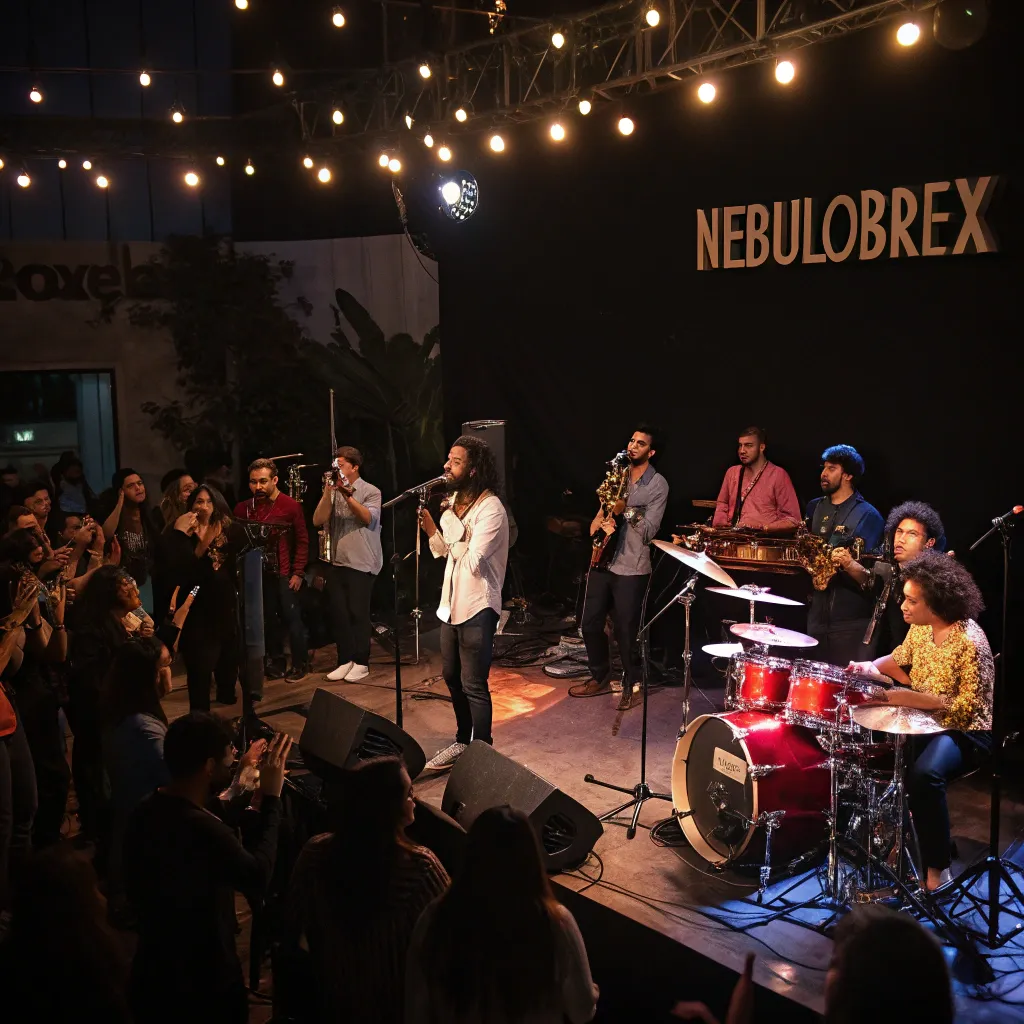 A diverse group of musicians at NEBULOREX